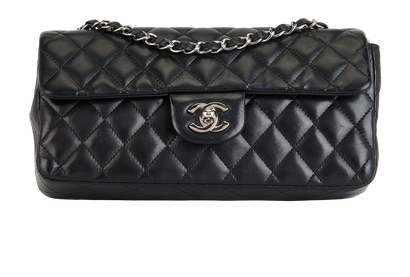 East West Single Flap, £4,100, Handbags, Black, Leather, Front view